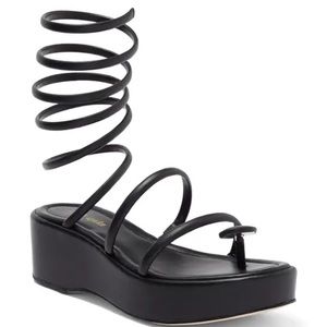 NWT Cult Gaia Alba Platform Black Sandal Sz EU 37